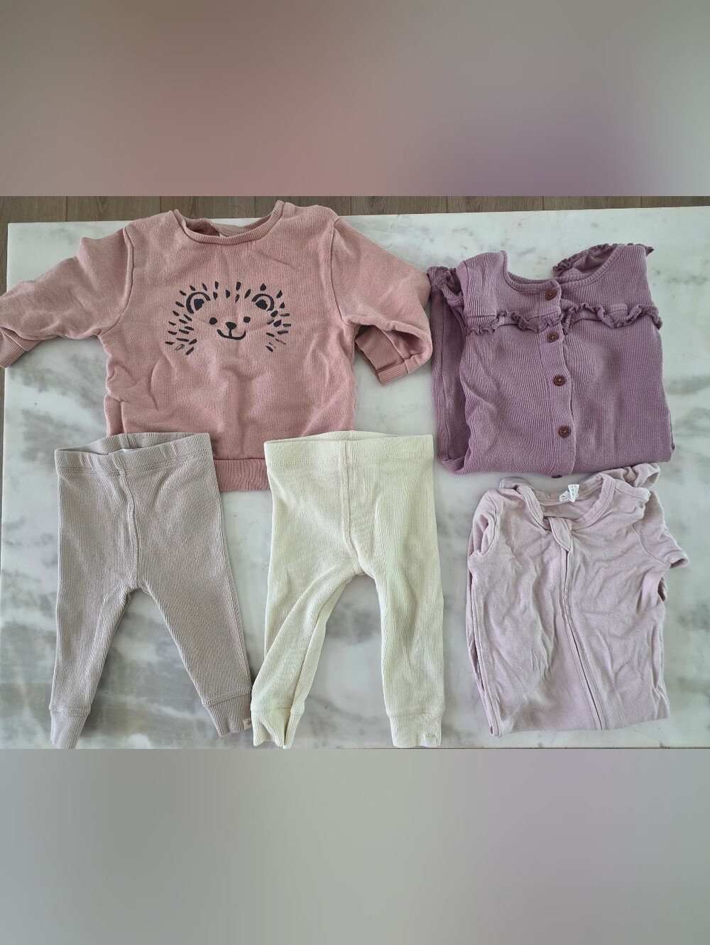 Baby Girl 5 Piece Set For 6-9 Months.